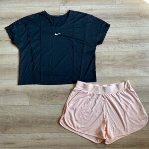 Nike Shorts & shirt lot athletic running clothes XL